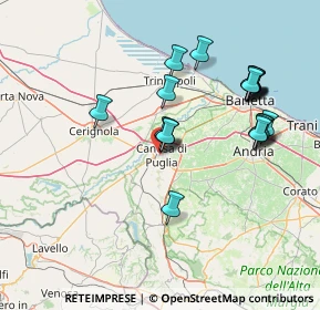 Mappa 76012 Canosa di Puglia BT, Italia (16.13)