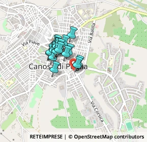 Mappa Via Alessandro Manzoni, 76012 Canosa di Puglia BT, Italia (0.3095)