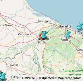 Mappa Via Arnaldo da Brescia, 76012 Canosa di Puglia BT, Italia (33.57462)