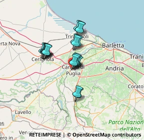 Mappa Via Arnaldo da Brescia, 76012 Canosa di Puglia BT, Italia (10.323)