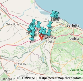 Mappa SP 91, 76012 Canosa di Puglia BT, Italia (10.91235)