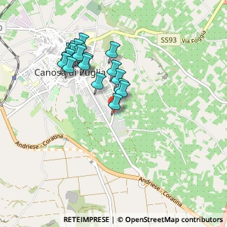 Mappa Via On, 76012 Canosa di Puglia BT, Italia (0.979)