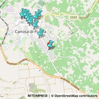 Mappa Via On, 76012 Canosa di Puglia BT, Italia (1.38818)