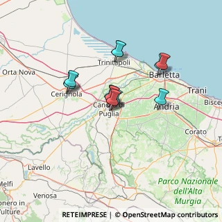 Mappa Via On, 76012 Canosa di Puglia BT, Italia (11.4175)
