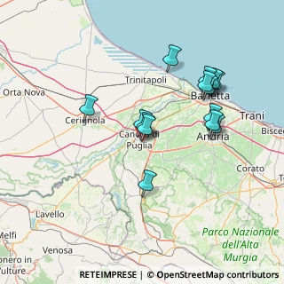 Mappa Via On, 76012 Canosa di Puglia BT, Italia (14.59357)