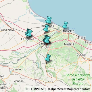 Mappa Via On, 76012 Canosa di Puglia BT, Italia (9.5055)