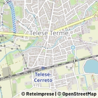 Mapa Telese Terme