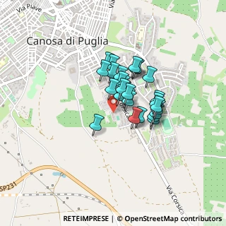 Mappa Via Europa, 76012 Canosa di Puglia BT, Italia (0.28929)