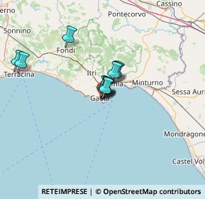 Mappa Penisola Gaetana, 04024 Gaeta LT, Italia (8.92273)