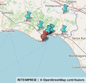 Mappa Penisola Gaetana, 04024 Gaeta LT, Italia (9.58727)
