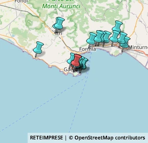 Mappa Penisola Gaetana, 04024 Gaeta LT, Italia (5.4315)