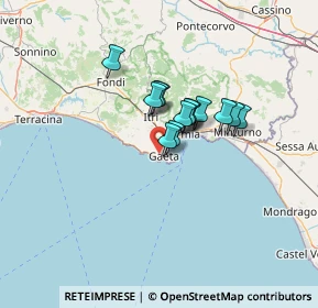 Mappa Via del Colle, 04024 Gaeta LT, Italia (8.81214)