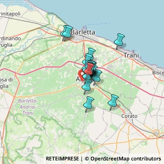 Mappa Via Goffredo Normanno, 76123 Andria BT, Italia (3.73)