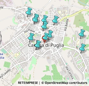 Mappa Via Padre Reginaldo Giuliani, 76012 Canosa di Puglia BT, Italia (0.43154)
