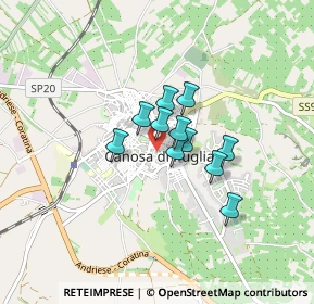 Mappa Via Padre Reginaldo Giuliani, 76012 Canosa di Puglia BT, Italia (0.54182)