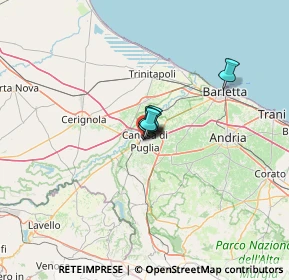 Mappa Via Padre Reginaldo Giuliani, 76012 Canosa di Puglia BT, Italia (31.28583)