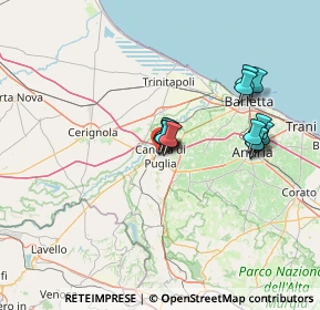 Mappa Via Padre Reginaldo Giuliani, 76012 Canosa di Puglia BT, Italia (12.23846)