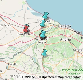 Mappa Via Padre Reginaldo Giuliani, 76012 Canosa di Puglia BT, Italia (9.07455)