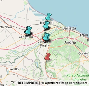 Mappa Via Padre Reginaldo Giuliani, 76012 Canosa di Puglia BT, Italia (10.093)