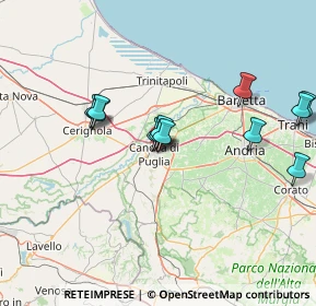 Mappa Via Sergente Maggiore Nicola Capurso, 76012 Canosa di Puglia BT, Italia (14.5675)