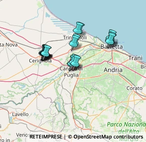 Mappa Via Sergente Maggiore Nicola Capurso, 76012 Canosa di Puglia BT, Italia (12.269)