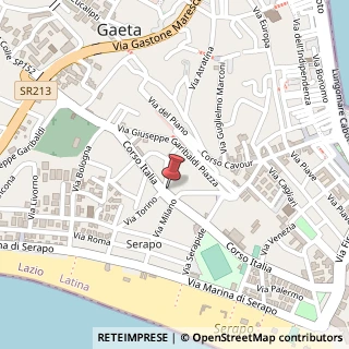 Mappa Corso Italia, 70, 04024 Gaeta, Latina (Lazio)