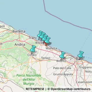 Mappa Via Oliere e Saponerie Meridionale, 70056 Molfetta BA, Italia (30.5)