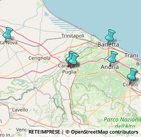 Mappa Via dei Tigli, 76012 Canosa di Puglia BT, Italia (27.56214)