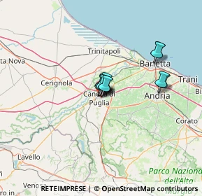 Mappa Via dei Tigli, 76012 Canosa di Puglia BT, Italia (7.68727)
