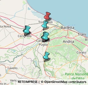 Mappa Via dei Tigli, 76012 Canosa di Puglia BT, Italia (9.533)