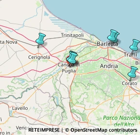 Mappa Via dei Tigli, 76012 Canosa di Puglia BT, Italia (20.87)