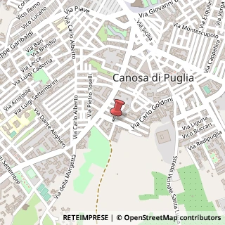 Mappa Via Carlo Goldoni, 69, 76012 Canosa di Puglia, Barletta-Andria-Trani (Puglia)