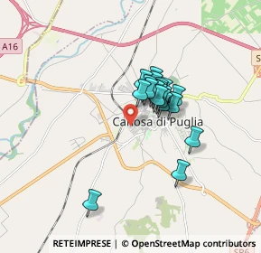 Mappa Viale Iº Maggio, 76012 Canosa di Puglia BT, Italia (1.2035)