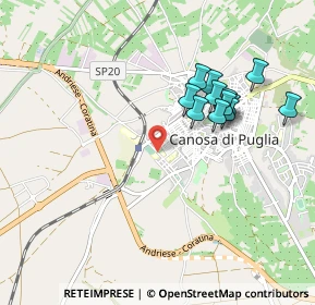 Mappa Viale Iº Maggio, 76012 Canosa di Puglia BT, Italia (0.94167)