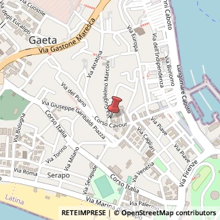 Mappa Via Guglielmo Marconi, 6, 04024 Gaeta, Latina (Lazio)