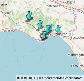 Mappa Via Cesare Battisti, 04024 Gaeta LT, Italia (10.55857)