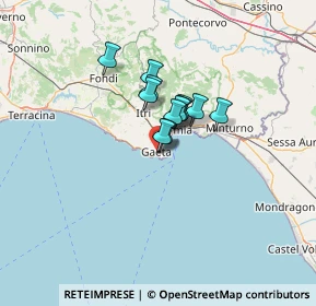 Mappa Via Battisti, 04024 Gaeta LT, Italia (7.88417)