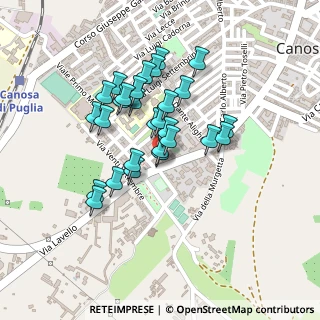 Mappa Via Strabone, 76012 Canosa di Puglia BT, Italia (0.18571)