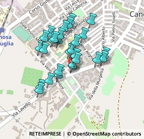 Mappa Via Strabone, 76012 Canosa di Puglia BT, Italia (0.18571)