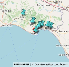 Mappa Via del Piano, 04024 Gaeta LT, Italia (8.53286)
