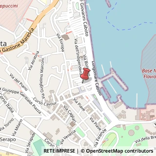 Mappa Via dell'Indipendenza, 17, 04024 Gaeta, Latina (Lazio)