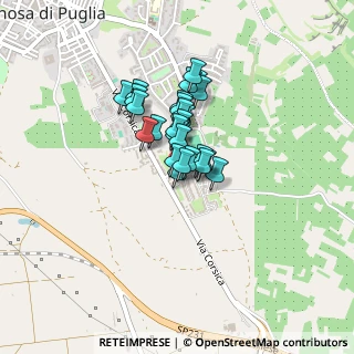 Mappa Via Montecarafa, 76012 Canosa di Puglia BT, Italia (0.27407)