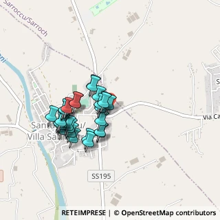 Mappa Via Grazia Deledda, 09010 Villa San Pietro CA, Italia (0.425)