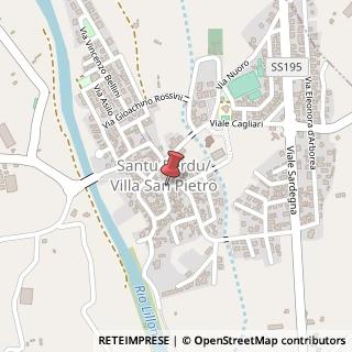 Mappa Piazza San Pietro, 12, 09010 Villa San Pietro, Cagliari (Sardegna)