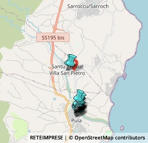 Mappa Viale Sardegna, 09010 Villa San Pietro CA, Italia (2.189)