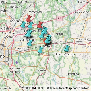 Mappa Via Madonnina, 20066 Melzo MI, Italia (5.01)
