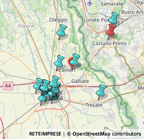 Mappa Strada Dosso, 28062 Cameri NO, Italia (7.90667)