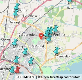 Mappa Via Giuseppe di Vittorio, 30174 Venezia VE, Italia (2.43333)