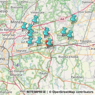 Mappa Via IV Novembre, 20066 Melzo MI, Italia (6.76667)