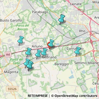 Mappa Vai Galvani, 20018 Sedriano MI, Italia (4.00455)